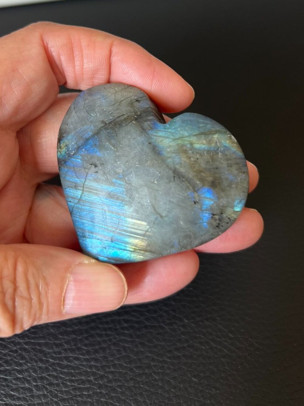 Labradorite Crystal Heart